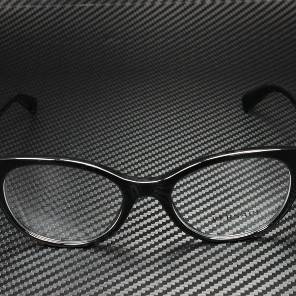 Versace Stunning Blacked Out Eyeglasses! NEW! - Picture 2 of 5